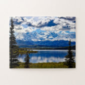 Nationalpark Denali Alaska Sky Clouds Mountains Puzzle (Horizontal)