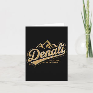 Nationalpark Denali Alaska Souvenir Mountain Camp Karte