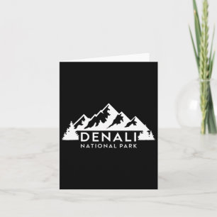 Nationalpark Denali Alaska Souvenir Mountain Camp Karte