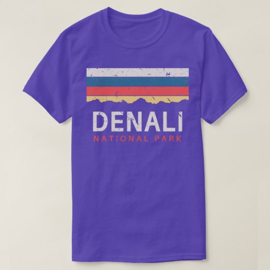 Nationalpark Denali Alaska Souvenirs T-Shirt (Design vorne)