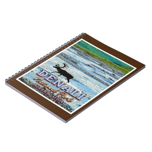 NATIONALPARK DENALI - ALASKA VEREINIGTE STAATEN NOTIZBLOCK (Linke Seite)