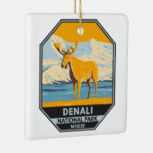 Nationalpark Denali Alaska Vintag Keramikornament (Rechts)
