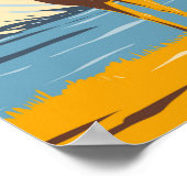 Nationalpark Denali Alaska Vintag Poster (Ecke)