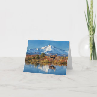 Nationalpark Denali Alaska Wasserfarbe Karte