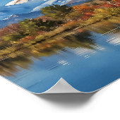 Nationalpark Denali Alaska Wasserfarbe Poster (Ecke)