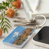 Nationalpark Denali Alaska Wasserfarbe Schlüsselanhänger (Vorderseite rechts)