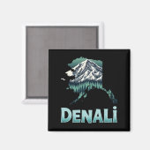 Nationalpark Denali Alaska Wilderness Magnet (Vorderseite/Rückseite)