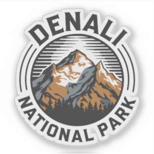 Nationalpark Denali Aufkleber