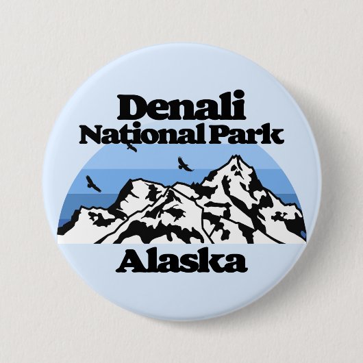 Nationalpark Denali Button (Vorderseite)