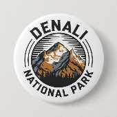 Nationalpark Denali Button (Vorderseite)