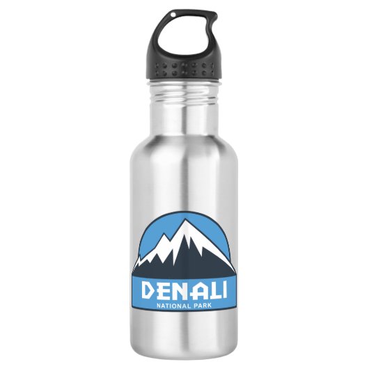 Nationalpark Denali Edelstahlflasche (Vorderseite)