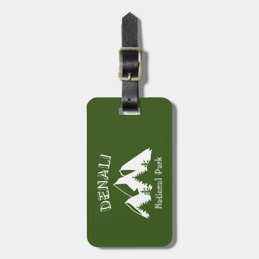 Nationalpark Denali Gepäckanhänger (Vorderseite vertikal)