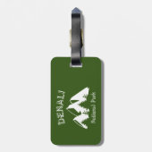 Nationalpark Denali Gepäckanhänger (Rückseite vertikal)