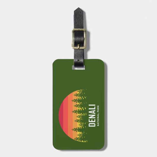 Nationalpark Denali Gepäckanhänger (Vorderseite vertikal)