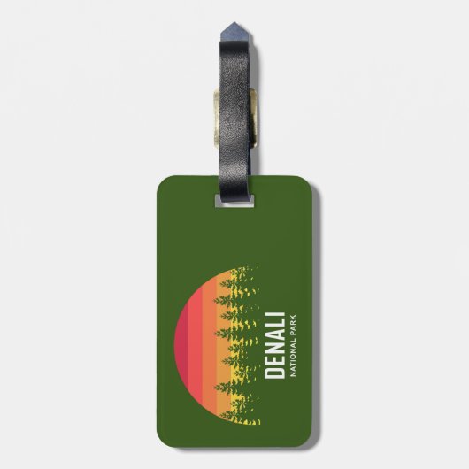 Nationalpark Denali Gepäckanhänger (Rückseite vertikal)