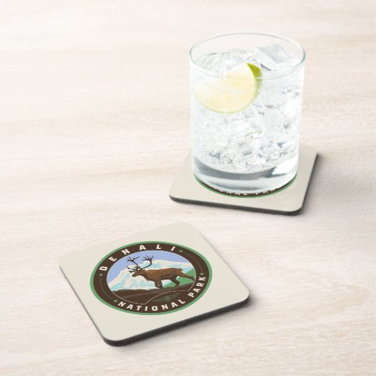 Nationalpark Denali Getränkeuntersetzer (Rechte Seite)