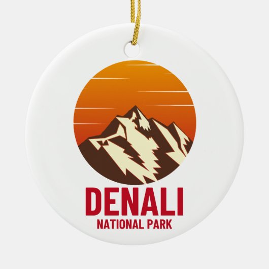 NATIONALPARK DENALI KERAMIK ORNAMENT (Vorne)