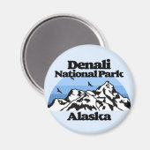 Nationalpark Denali Magnet (Vorderseite/Rückseite)