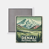 Nationalpark Denali Magnet (Vorderseite/Rückseite)