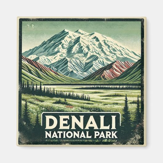 Nationalpark Denali Magnet (Vorne)