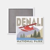 Nationalpark Denali Magnet (Vorderseite/Rückseite)
