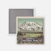 Nationalpark Denali Magnet (Vorderseite/Rückseite)