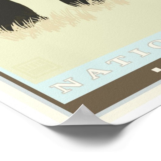 Nationalpark Denali Poster (Ecke)