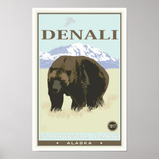Nationalpark Denali Poster