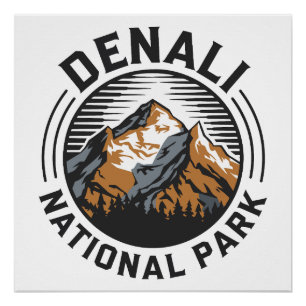 Nationalpark Denali Poster