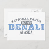 Nationalpark Denali Postkarte (Vorne/Hinten)