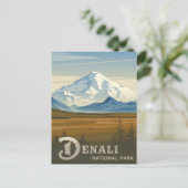 Nationalpark Denali Postkarte (Stehend Vorderseite)