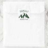 Nationalpark Denali Quadratischer Aufkleber (Tasche)