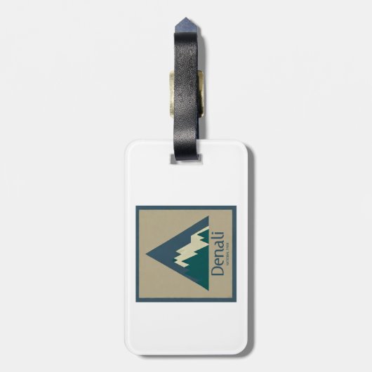 Nationalpark Denali Rustica Gepäckanhänger (Rückseite vertikal)