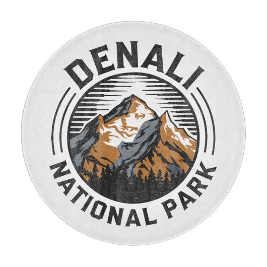 Nationalpark Denali Schneidebrett (Vorderseite)