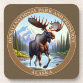 Nationalpark Denali und Reservat Alaska Getränkeuntersetzer (Vorderseite)