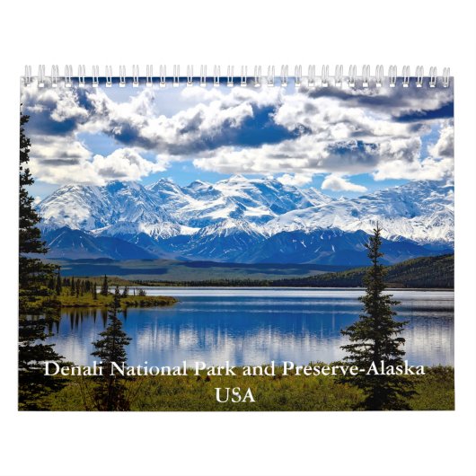 Nationalpark Denali und Reservat-Alaska-Kalender Kalender (Titelbild)