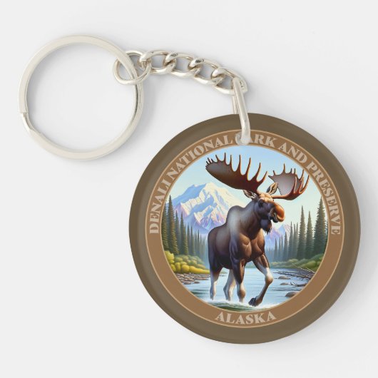 Nationalpark Denali und Reservat Alaska Schlüsselanhänger (Vorderseite)