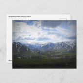 Nationalpark Denali und Schutzgebiet Alaska Postkarte (Vorne/Hinten)
