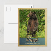 Nationalpark Denali Vintag Bear Postkarte (Vorne/Hinten)