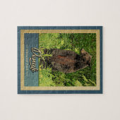 Nationalpark Denali Vintag Bear Puzzle (Horizontal)