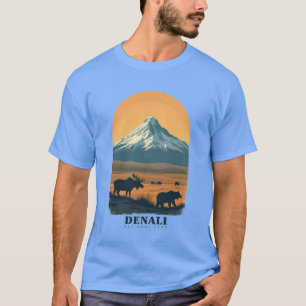 Nationalpark Denali Vintag Retro T-Shirt