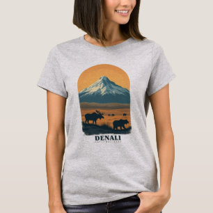Nationalpark Denali Vintag Retro T-Shirt
