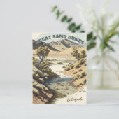 Nationalpark der Great Sand Dunes, Colorado Postkarte (Stehend Vorderseite)