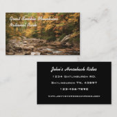 Nationalpark der Great Smokie Mountains Visitenkarte (Vorne/Hinten)