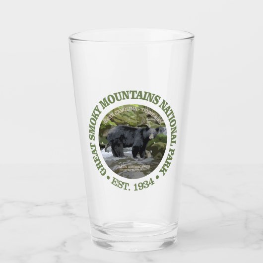 Nationalpark der Großen Smoky-Berge (Bär) Glas (Vorderseite)