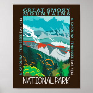 Nationalpark der Großen Smokygebirge erschüttert Poster