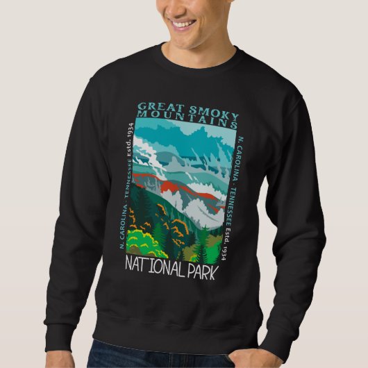 Nationalpark der Großen Smokygebirge erschüttert Sweatshirt (Vorderseite)