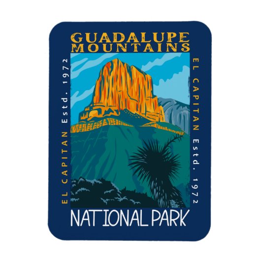 Nationalpark der Guadalupe Magnet (Vertikal)