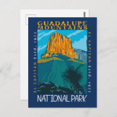 Nationalpark der Guadalupe Postkarte (Vorne/Hinten)