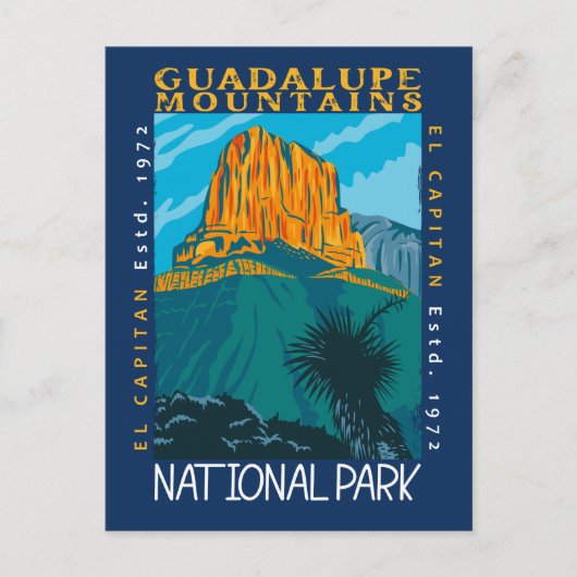 Nationalpark der Guadalupe Postkarte (Vorderseite)